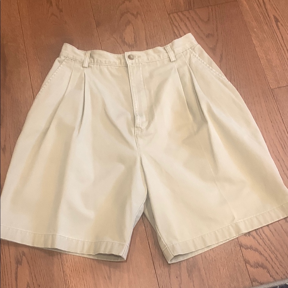 Ruff Hewn olive denim Bermuda shorts